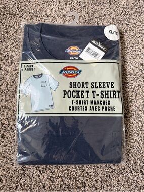 Pocket T-Shirt Dickies XL Deadstock Sealed Navy Short Sleeve Tee 2008